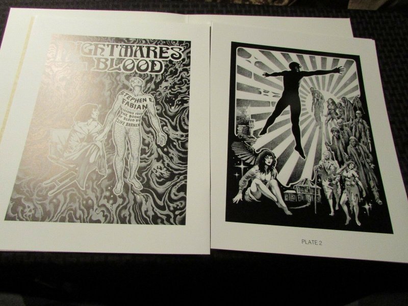 1988 Nightmares In Blood 12 Plate Portfolio by Stephen Fabian Signed #320/1800