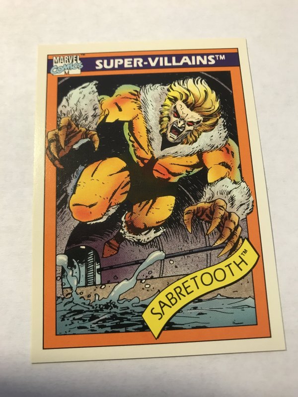 SABRETOOTH #57 : 1990 Marvel Universe Series 1 card, NM/M high grade, X-Men