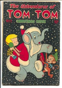 Adventures Of Tom-Tom #3 1947-ME-Christmas Issue-Santa Elephant-VG