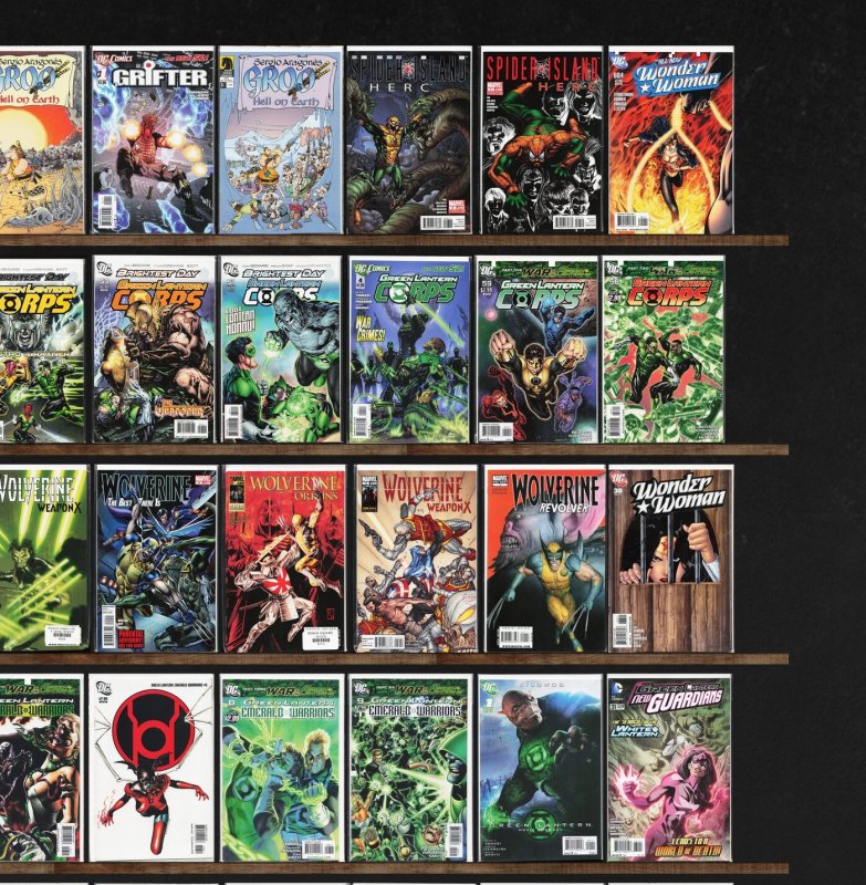 Huge Lot 150+ Comics with Green Lantern Corps, Wonder Woman & More!