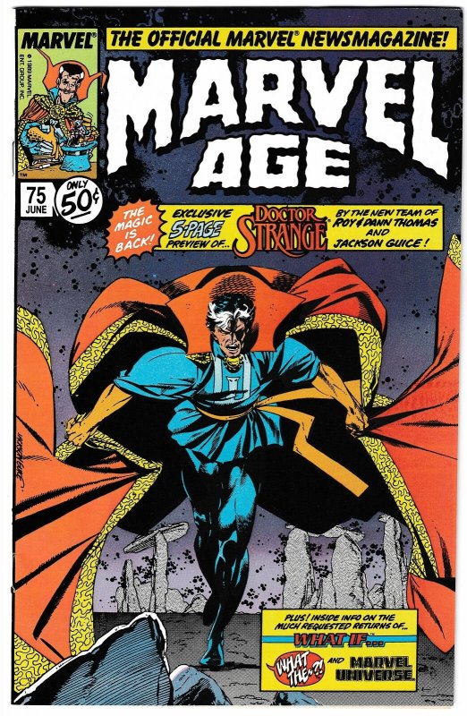 Marvel Age #75 Doctor Strange (Marvel, 1989) VF/NM