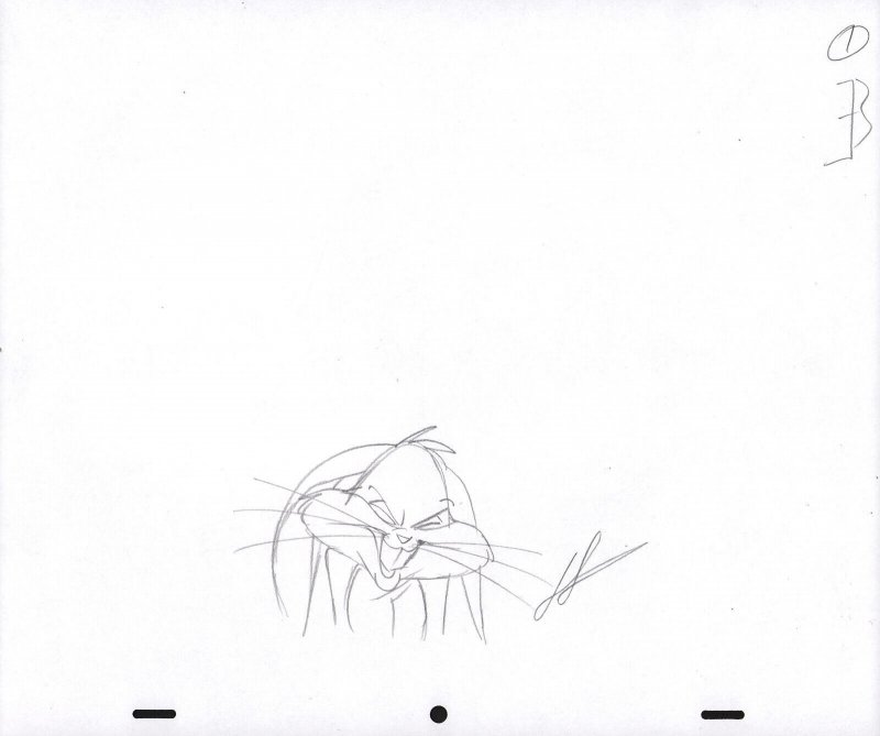 Bugs Bunny Animation Pencil Art - 1 - Annoyed