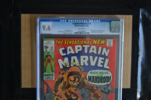 CAPTAIN MARVEL # 18 : CGC  9.6 (NM+) : NOVEMBER 1969 : MARVEL COMICS