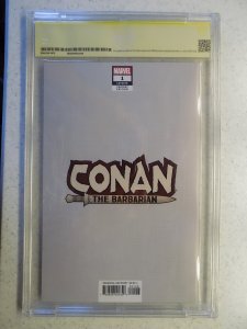 CONAN THE BARBARIAN # 1 MARVEL 2019 CBCS SIGNED PARRILLO 9.8. FANTASY ADVENTURE