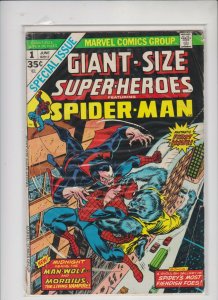 GIANT-SIZE SUPER-HEROES SPIDER-MAN #1 1974 MARVEL / MORBIUS / VG/FN-