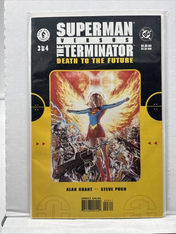 Superman vs Terminator: Death to the Future #3 Feb. 2000 Dark Horse Comics