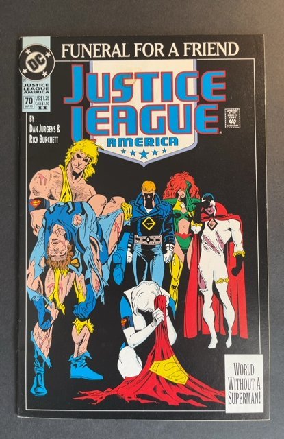 Justice League America #70 Second Print Cover (1993)