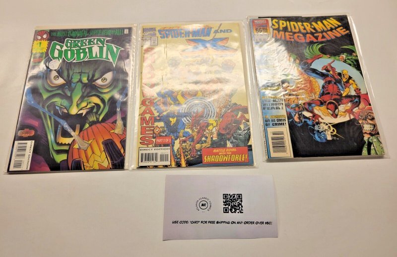 3 Spider-Man Megazine #1 + Spider-Man X-Factor #2 + Green Goblin #1 33 SM2