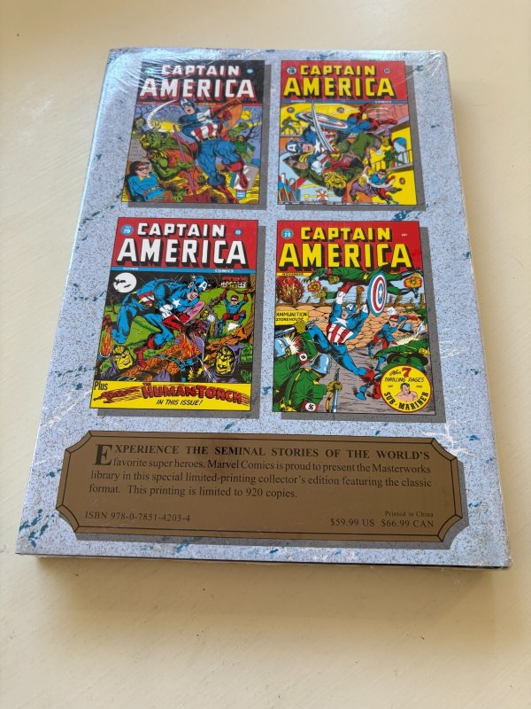 Marvel Masterworks Vol # 161 Captain America Limited To 920 SEALED Copy 1 J415