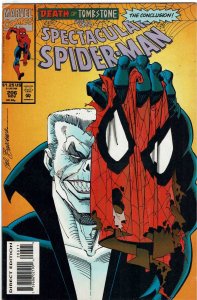 Spectacular Spider-Man #206 Sal Buscema Tombstone Black Cat NM