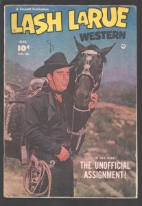 Lash LaRue Western #26  1952 - Fawcett  -VG - Comic Book