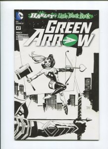 2015 Harley's Little Black Book Green Arrow #47 (9.2) Black and White Variant