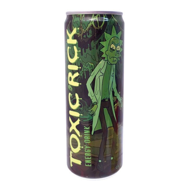 RICK & MORTY TOXIC RICK ENERGY DRINK 12 Pack 12 ounce cans