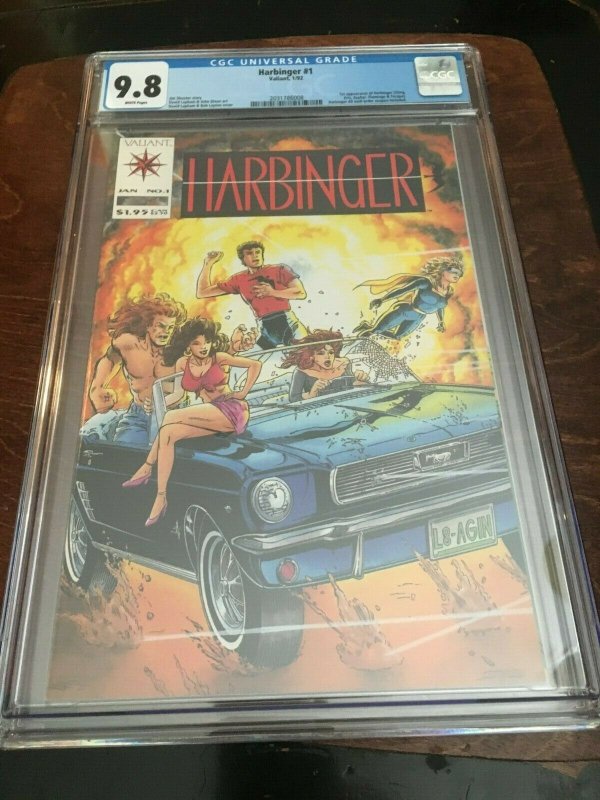 HARBINGER #1 - CGC 9.8 - W/ COUPON - 1ST APP HARBINGER - VALIANT -MODERN AGE KEY