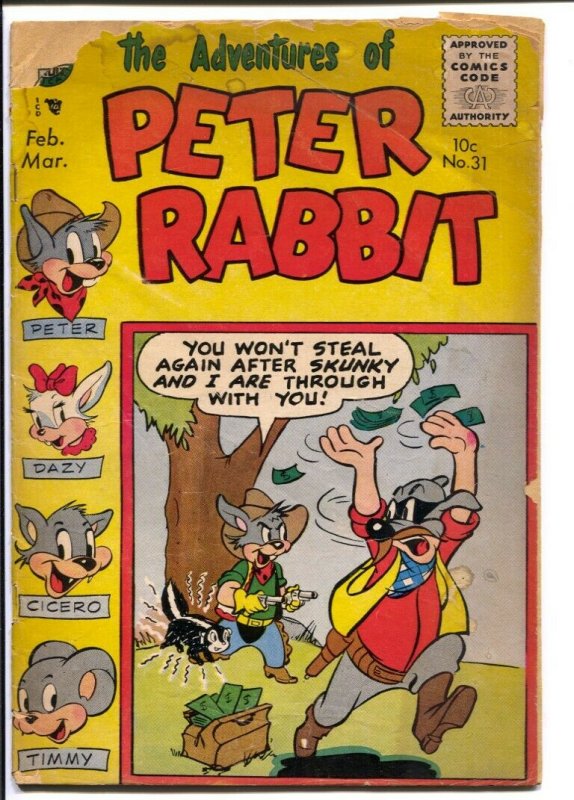 Peter Rabbit #31 1956-Avon-funny animals-Space Mouse-FR