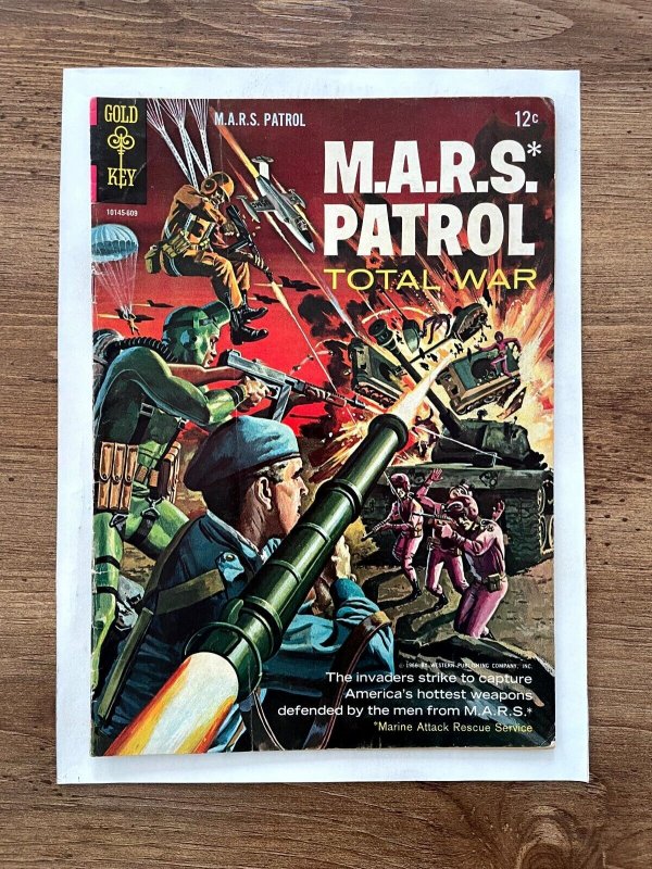 MARS Patrol Total War # 3 VF Gold Key Silver Age Comic Book 1966 20 J859