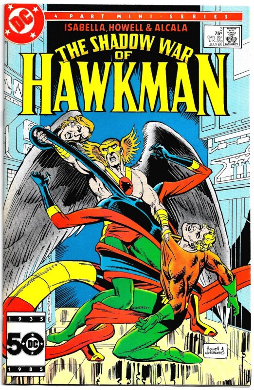 THE SHADOW WAR OF HAWKMAN #1-4 (Summer1985) 8.5 VF+  Thanagar Invades Earth!