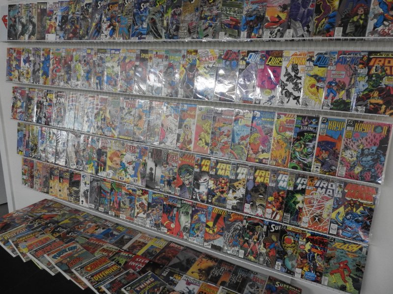 Huge Lot 160+ Comics W/ Spider-Man, Iron Man, Superman, +More! Avg VF- Condition