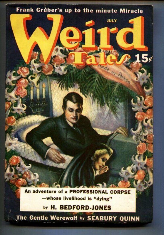 Weird Tales July 1940- Margaret Brundage horror cover-Pulp Magazine