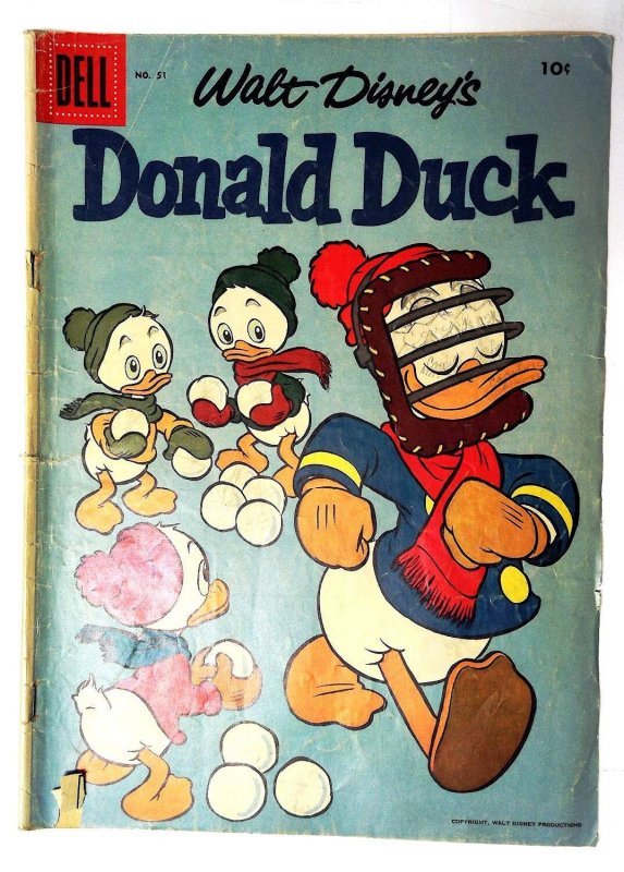 Donald Duck #51 (1957) Dell Comics 1st Print Comic Book