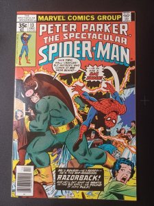 Spectacular Spider-Man #13 VF/NM 1st Razorback Appearance Marvel Comics C118A 