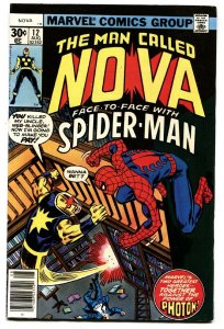 NOVA #12-Spider-Man comic book MARVEL BRONZE-AGE 1977