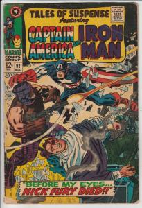 Tales of Suspense #92 (Aug-67) VG Affordable-Grade Iron Man, Captain America