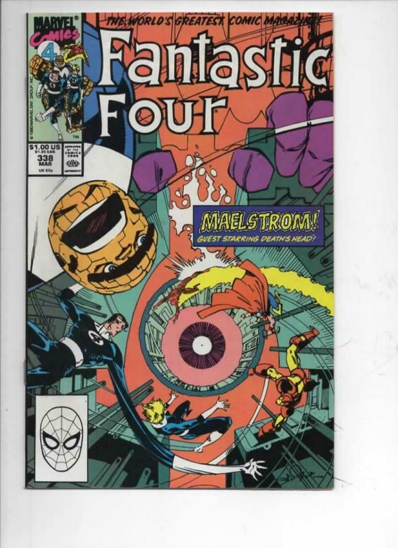 FANTASTIC FOUR #338 VF+ Death's Head, 1961 1990 Marvel, more FF in store