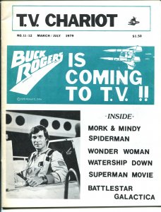 MAG: T.V. Chariot 3/1979-Buck Rogers-Wonder Woman-Battlestar Galactica-FN/VF