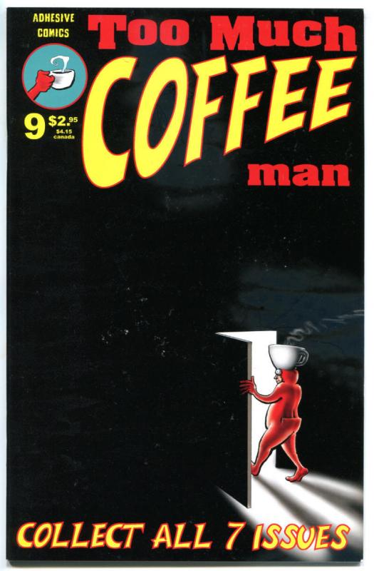 TOO MUCH COFFEE MAN #1 2 3 4 5, 8 9 10 + 3 CS +, NM-, Signed Wheeler w/ art,1993