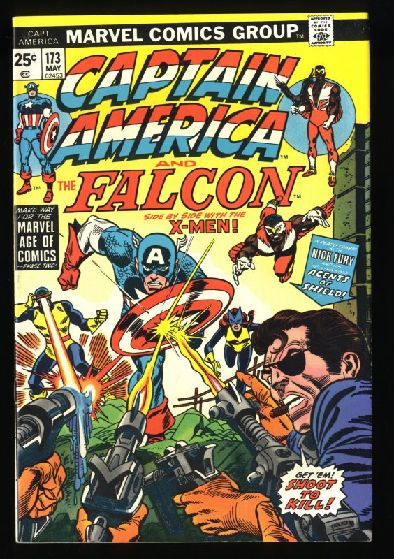 Captain America #173 VF 8.0 X-Men!