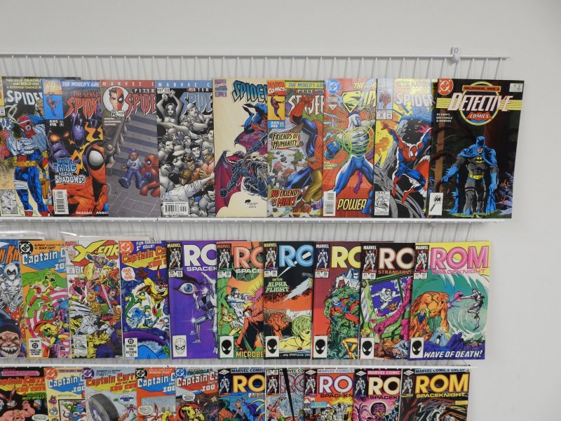 Huge Lot 190+ Comics W/ Spider-Man, Rom, Power Man, +More! Avg VF- Condition!