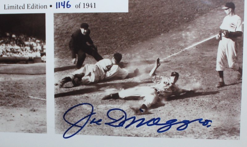 Joe DiMaggio Limited Edition Autographed 1941 commemorative Plaque