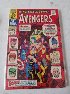 THE AVENGERS KING-SIZE SPECIAL! COMIC (MARVEL,1967) #1 SILVER AGE ~VG-