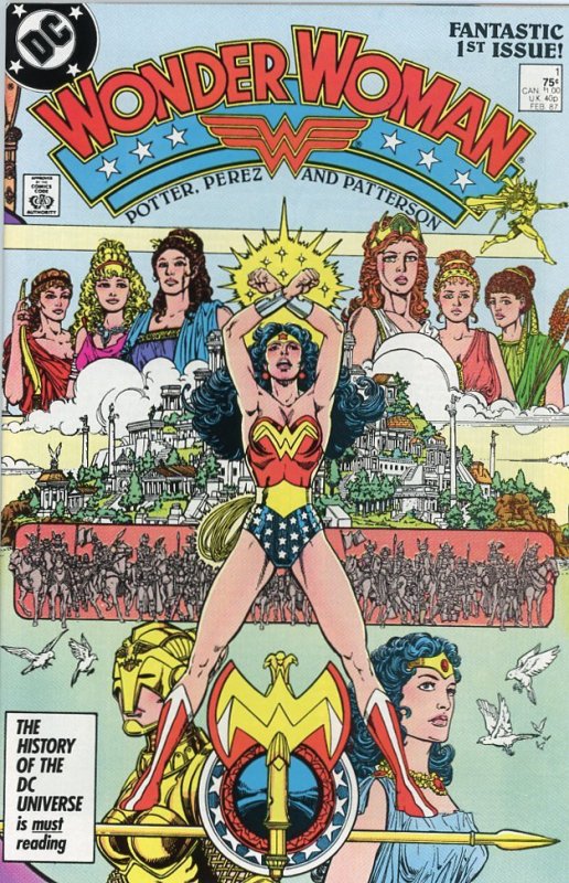 Wonder Woman 1 1987  9.0 (our highest grade)  George Perez Wraparound Cover!