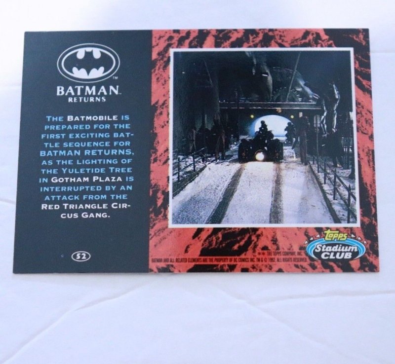 1992 Batman Returns Stadium Club #52 