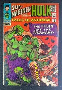 Tales To Astonish (1959) #79 FN (6.0) Jack Kirby Hulk Hercules Battle Cover