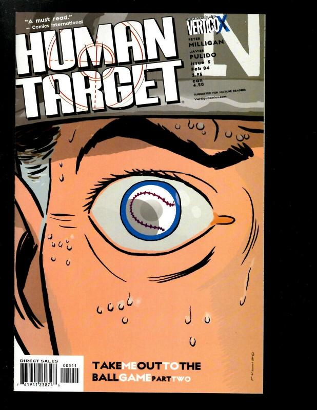 12 Human Target Vertigo Comics # 1 2 3 4 5 6 7 8 9 10 11 12  CE1