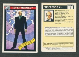 1990 Marvel Comics Card  #7 ( Professor-X )  NM