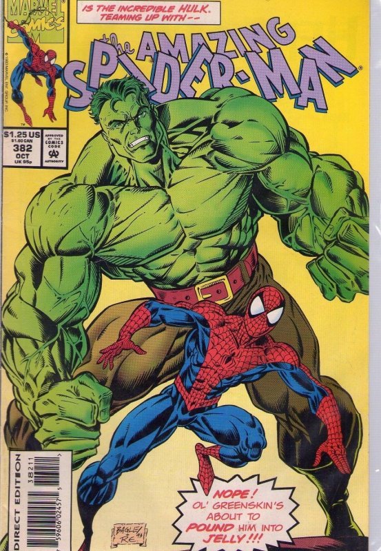 The Amazing Spider Man #382 Emerald Rage! 