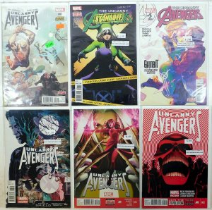 Uncanny Avengers Lot 6 #2, 5, 8, 14, 23 B, 2nd 2 2015 Marvel 1st Print Comics