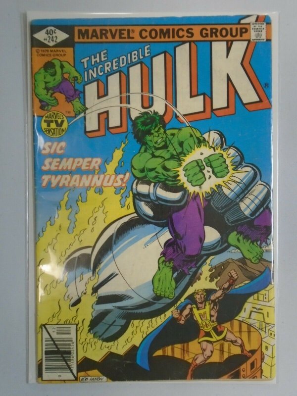 Incredible Hulk #242 Direct edition 3.0 GD VG (1979 1st Series)