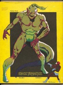 Space Fantasies #1 1973-1st issue-B&W magazine format superheroes-Ken Kruger-...
