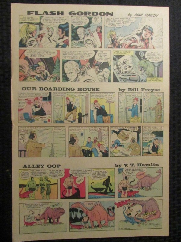 1967 March 5 Sunday Comic Section 14x21 8pg Flash Gordon Prince Valiant Archie