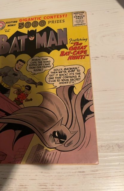 Batman #101 (1956)Clark Kent/Robin app gold/silver crossover see descri