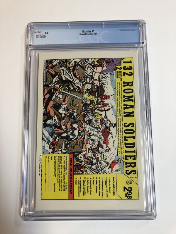 Dazzler (1981) #1 (CGC 9.6 WP) | 1sr Direct Dist Comic By Marvel |  App Avengers 