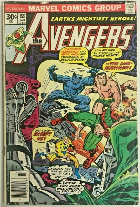 AVENGERS#155 VG 1977 MARVEL BRONZE AGE COMICS