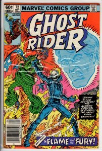 Ghost Rider #72 Newsstand Edition (1982) 9.0 VF/NM