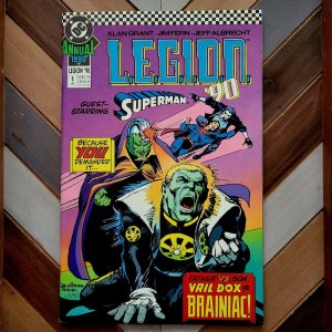 LEGION #1 Annual (DC 1990) VRIL DOX Legionnaires + SUPERMAN & LOBO (Alan Grant)