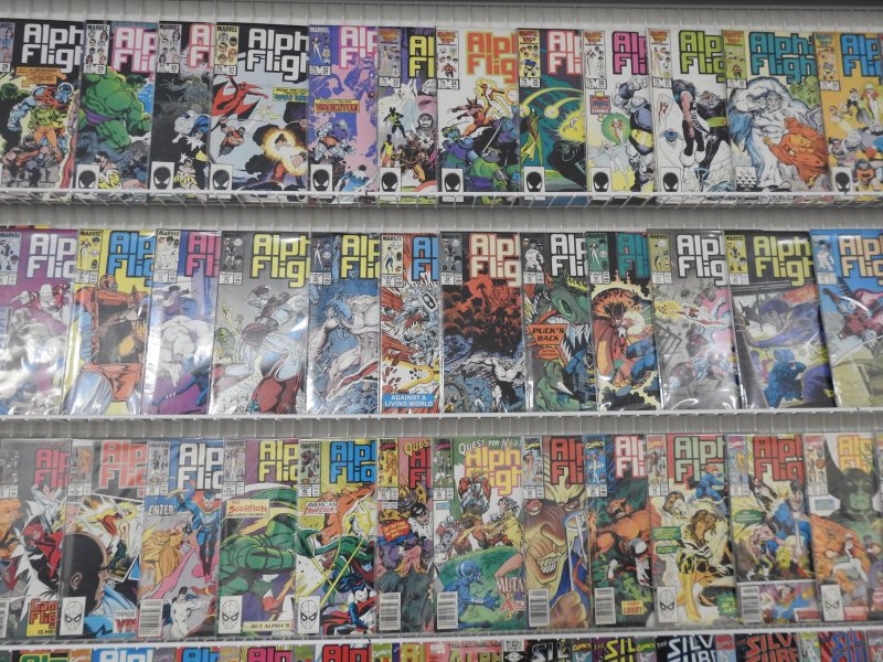 Huge Lot of 160+ Comics W/ Alpha Flight, Silver Surfer, +More! Avg. VF Condition